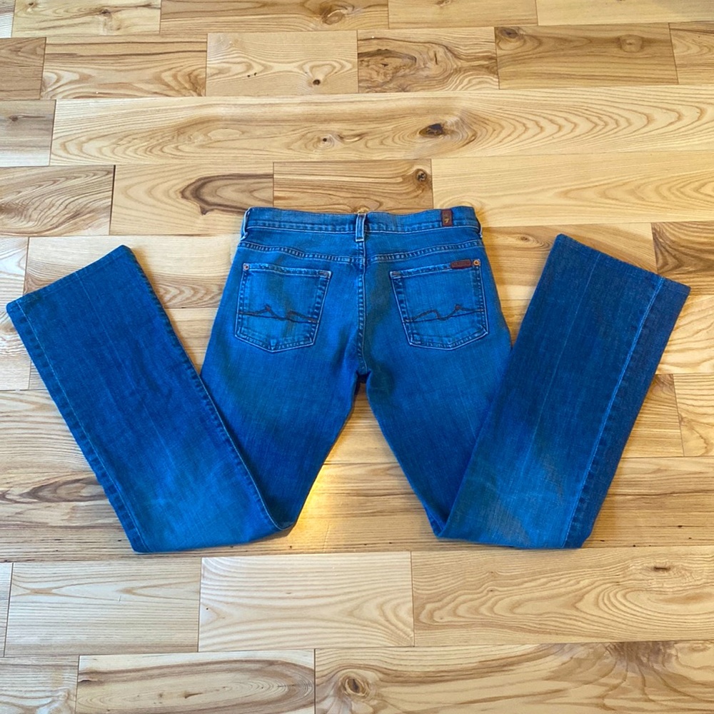 7 For All mankind size 28 button fly! Like New! Denim Jeans